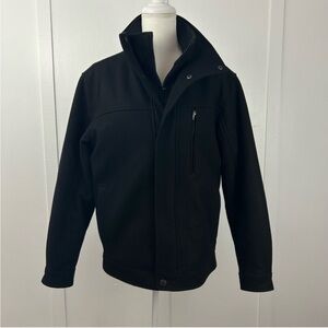 London Fog womens jacket black wool coat size Small